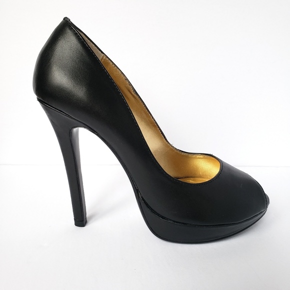 *EUC Colin Stuart Leather Peep Toe Heels - Picture 2 of 5